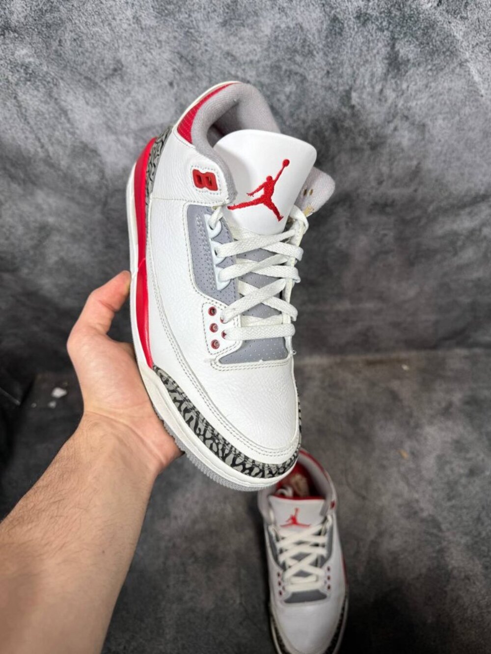Size 7.5 | Jordan 3 Fire Red No Box | Pre-Owned